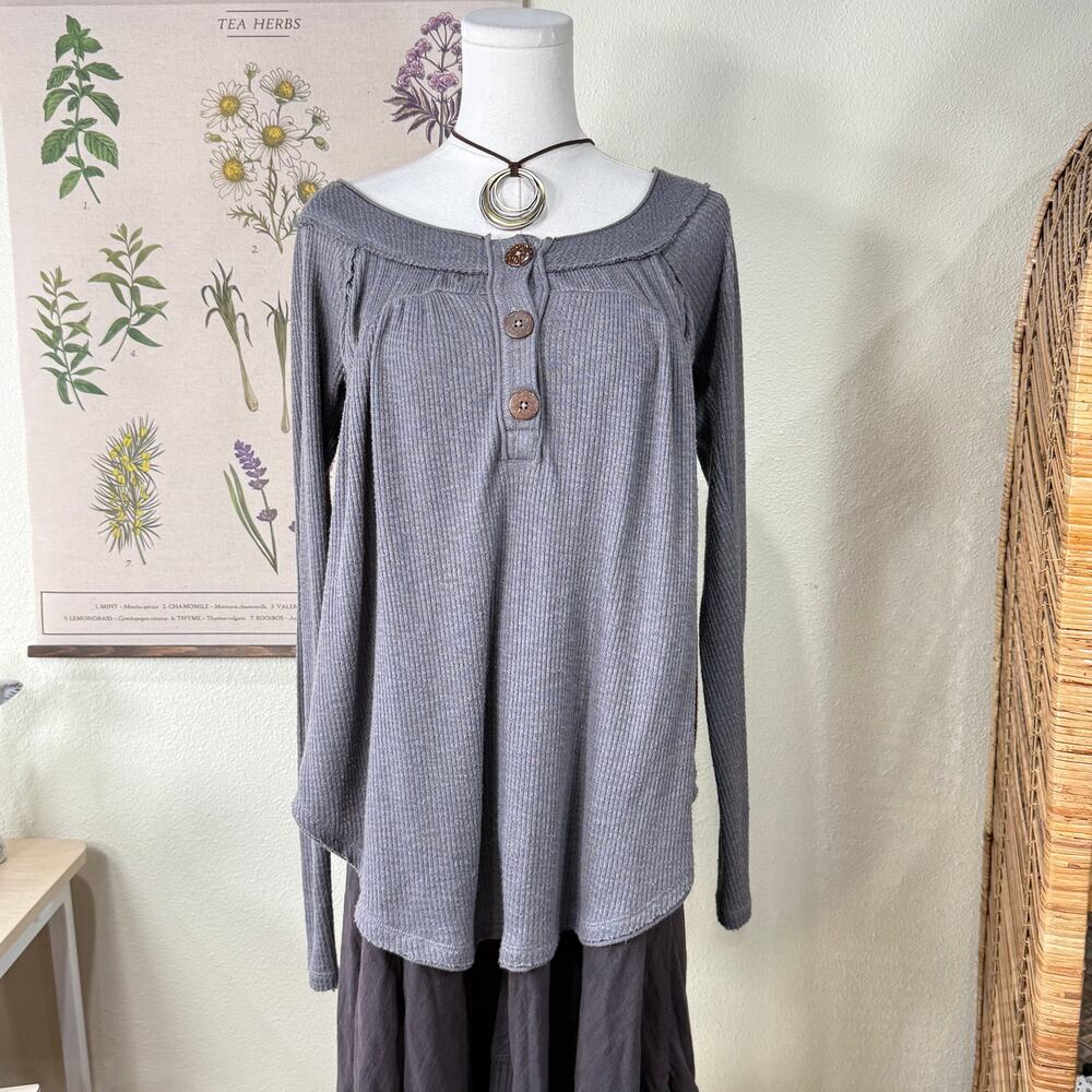 We The Free People Oversized Tunic Top Gloomy Coquette Grunge Forest Mori Kei XS